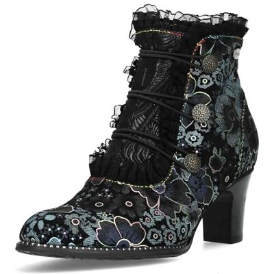 LAURA VITA Bottines Femme Elcodieo 224, Pointure:40 EU, La Couleur:Bleu - Publicité LAURA VITA Bottines Femme Elcodieo 224, Pointure:40 EU, La Couleur:Bleu - Publicité