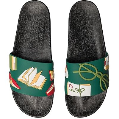 Dedoles Chaussure Homme Femme & Enfants Sandales Antidérapant designs amusants Livre Pizza Café Renard Lama Cadeau, Couleur: Bibliophile, 42 EU - Publicité Dedoles Chaussure Homme Femme & Enfants Sandales Antidérapant designs amusants Livre Pizza Café Renard Lama Cadeau, Couleur: Bibliophile, 42 EU - Publicité
