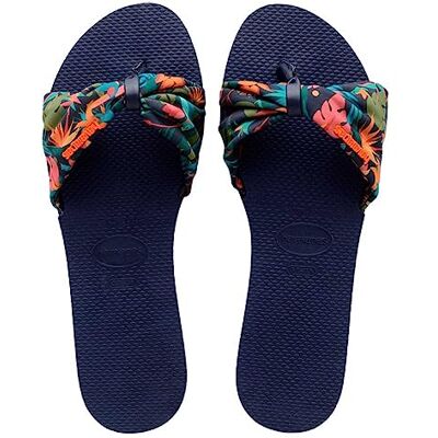 Havaianas Tongs Femme You Saint Tropez Mesh Tongues, Bleu Marine, 35 EU - Publicité Havaianas Tongs Femme You Saint Tropez Mesh Tongues, Bleu Marine, 35 EU - Publicité
