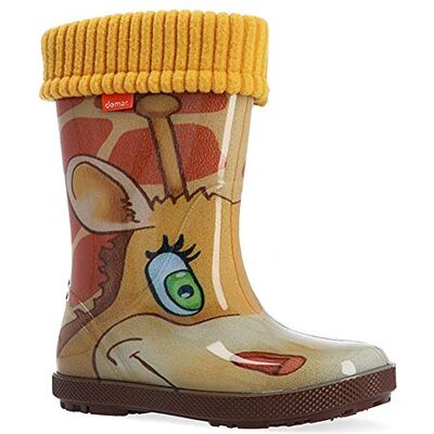 demar. Hawai Lux Bottes en caoutchouc doublées pour enfant Orange girafe, 32/33 EU - Publicité demar. Hawai Lux Bottes en caoutchouc doublées pour enfant Orange girafe, 32/33 EU - Publicité