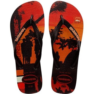 Havaianas Hype Homme FlipFlop Black/Black/ Begonia Orange 37 EU - Publicité Havaianas Hype Homme FlipFlop Black/Black/ Begonia Orange 37 EU - Publicité
