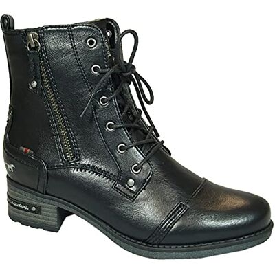 MUSTANG Bottines grises pour femme, Noir, 38 EU - Publicité MUSTANG Bottines grises pour femme, Noir, 38 EU - Publicité