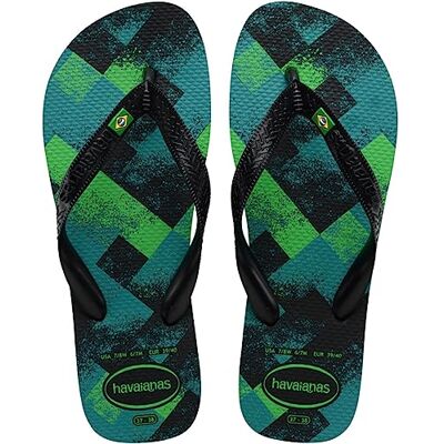 Havaianas Brasil Fresh Mixte FlipFlop Black/Black/Leaf Green 37 EU - Publicité Havaianas Brasil Fresh Mixte FlipFlop Black/Black/Leaf Green 37 EU - Publicité