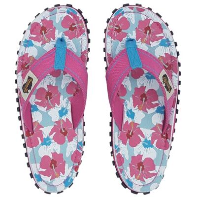 Gumbies Originals Femme Tongs en matériaux recyclés Semelle profilée en pneus de voiture recyclés, semelle intérieure en toile de coton douce, pont confortable Hibiscus mixte, 38 - Publicité Gumbies Originals Femme Tongs en matériaux recyclés Semelle profilée en pneus de voiture recyclés, semelle intérieure en toile de coton douce, pont confortable Hibiscus mixte, 38 - Publicité
