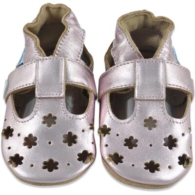 Juicy Bumbles Sandales Fille Chaussure Bebe Fille Chausson Bebe Cuir Souple Chaussures Enfants Filles Sandale Petites Fleurs Dorées 12-18 Mois - Publicité Juicy Bumbles Sandales Fille Chaussure Bebe Fille Chausson Bebe Cuir Souple Chaussures Enfants Filles Sandale Petites Fleurs Dorées 12-18 Mois - Publicité