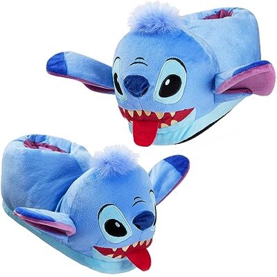 Disney Chaussons Enfant Fantaisie Pantoufle Chaude Peluche Chausson Rigolo Mixte Idée Cadeau Stitch Baby Yoda (Bleu Stitch, 32-33) - Publicité Disney Chaussons Enfant Fantaisie Pantoufle Chaude Peluche Chausson Rigolo Mixte Idée Cadeau Stitch Baby Yoda (Bleu Stitch, 32-33) - Publicité