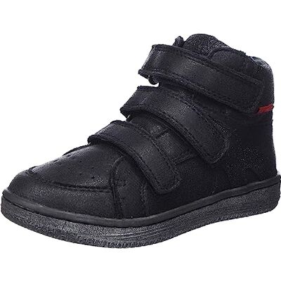 Kickers Lohan, Sneakers Hautes Fille, Noir Brillant, 23 - Publicité Kickers Lohan, Sneakers Hautes Fille, Noir Brillant, 23 - Publicité