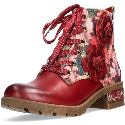 LAURA VITA Bottines Femme , Pointure:37 EU, La Couleur:Rouge - Publicité LAURA VITA Bottines Femme , Pointure:37 EU, La Couleur:Rouge - Publicité