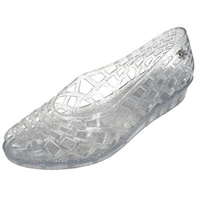 Méduse Meduse Javana Argent Paillete l Argent métalisé Taille 38 Sandales - Publicité Méduse Meduse Javana Argent Paillete l Argent métalisé Taille 38 Sandales - Publicité