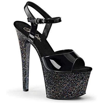 Pleaser SKY-309MG, Sandales Bout Ouvert Femme, Noir (Blk/Blk), 37 EU (4) - Publicité Pleaser SKY-309MG, Sandales Bout Ouvert Femme, Noir (Blk/Blk), 37 EU (4) - Publicité