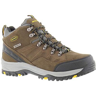 Skechers Relment-Pelmo 64869 Bottes imperméables à lacets pour homme, kaki, 7 Wide - Publicité Skechers Relment-Pelmo 64869 Bottes imperméables à lacets pour homme, kaki, 7 Wide - Publicité