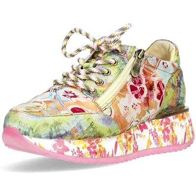 LAURA VITA Chaussures à Lacets Sneaker pour Femmes Delphine 46, Pointure:39 EU, La Couleur:Vert - Publicité LAURA VITA Chaussures à Lacets Sneaker pour Femmes Delphine 46, Pointure:39 EU, La Couleur:Vert - Publicité