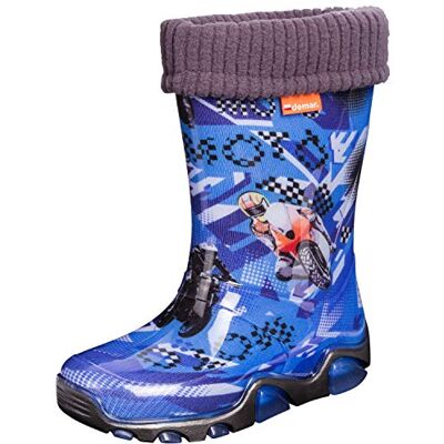 Demar Bottes de Pluie Mixte Enfant Motos 28/29 - Publicité Demar Bottes de Pluie Mixte Enfant Motos 28/29 - Publicité
