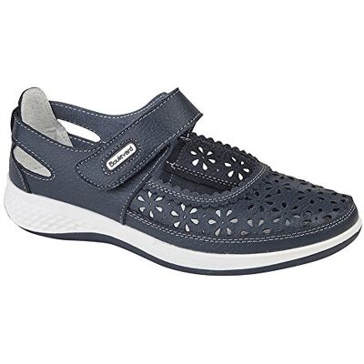 Boulevard Chaussures Ouvertes Perforés (Pied Large) Femme (38 EU) (Bleu Marine) - Publicité Boulevard Chaussures Ouvertes Perforés (Pied Large) Femme (38 EU) (Bleu Marine) - Publicité