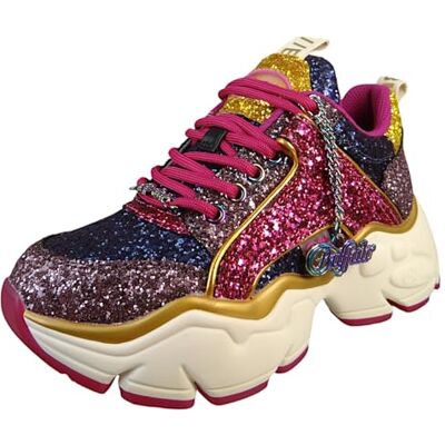 Buffalo Binary Glam Vegan Glitter Grey/Magenta Multicolore, multicolore, 37 EU - Publicité Buffalo Binary Glam Vegan Glitter Grey/Magenta Multicolore, multicolore, 37 EU - Publicité