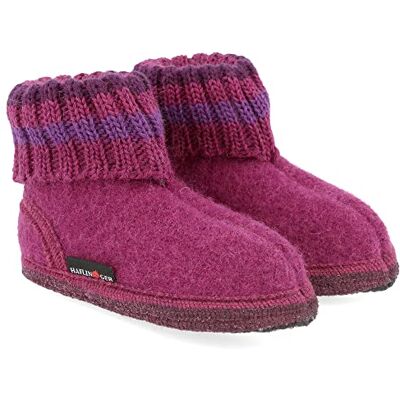 Chaussons Haflinger Paul avec col en pure laine vierge Lilas (Mûre 101), taille EU 41 - Publicité Chaussons Haflinger Paul avec col en pure laine vierge Lilas (Mûre 101), taille EU 41 - Publicité