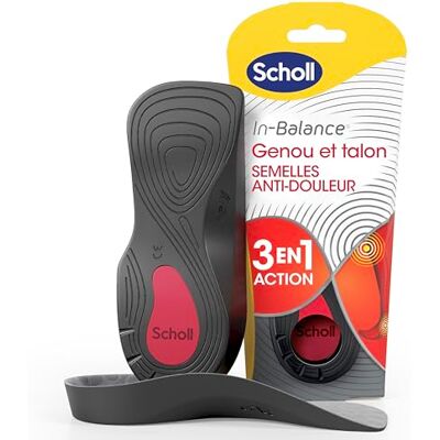 Scholl In-Balance Semelles Orthopédiques Homme & Femme pour soulager les Douleurs aux Genoux & Talons Stabilité du Pied et Absorption des Chocs grâce à son Talon Renforcé, Taille 42.5-45 - Publicité Scholl In-Balance Semelles Orthopédiques Homme & Femme pour soulager les Douleurs aux Genoux & Talons Stabilité du Pied et Absorption des Chocs grâce à son Talon Renforcé, Taille 42.5-45 - Publicité