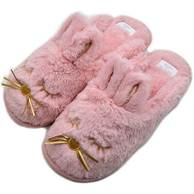 Millffy Pantoufles floues de Lapin Mignon Peluche de Lapin Animal Chaud Pantoufles de Chambre à Coucher pour Femme (38-39 EU, Rose) - Publicité Millffy Pantoufles floues de Lapin Mignon Peluche de Lapin Animal Chaud Pantoufles de Chambre à Coucher pour Femme (38-39 EU, Rose) - Publicité