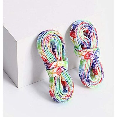 LUMoony MoonyLI 2 Paires de Baskets Plates à la Mode Lacets imprimés Motifs de Camouflage Lacets de Chaussures colorés Lacets de Chaussures Plates colorées Lacets de Chaussures - Publicité LUMoony MoonyLI 2 Paires de Baskets Plates à la Mode Lacets imprimés Motifs de Camouflage Lacets de Chaussures colorés Lacets de Chaussures Plates colorées Lacets de Chaussures - Publicité