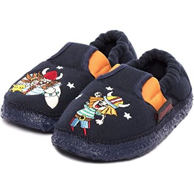 Giesswein Pantoufles de garçons Auhagen Bleu foncé 24 Chaussons en Coton léger, Chaussures d'été Pieds Nus pour de Jardin d'enfants - Publicité Giesswein Pantoufles de garçons Auhagen Bleu foncé 24 Chaussons en Coton léger, Chaussures d'été Pieds Nus pour de Jardin d'enfants - Publicité