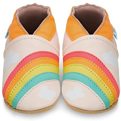 Juicy Bumbles Chaussures pour fille en cuir souple, chaussures pour bébé, premiers pas, avec semelle en daim, bottines pour bébé, Arc-en-ciel., 2-3 anni - Publicité Juicy Bumbles Chaussures pour fille en cuir souple, chaussures pour bébé, premiers pas, avec semelle en daim, bottines pour bébé, Arc-en-ciel., 2-3 anni - Publicité