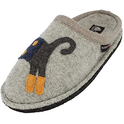 HAFLINGER Chaussons pour Femme Flair Cucho 313080, Pointure:37 EU, La Couleur:Gris - Publicité HAFLINGER Chaussons pour Femme Flair Cucho 313080, Pointure:37 EU, La Couleur:Gris - Publicité