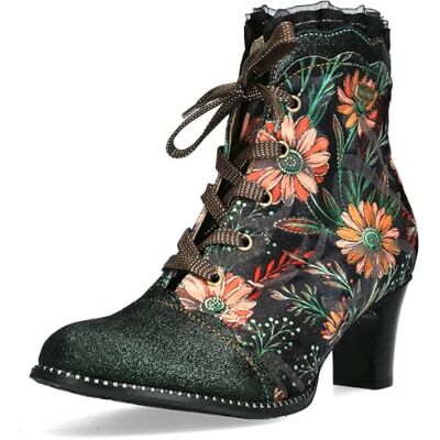 LAURA VITA Bottines Femme Elcodieo 24, Pointure:38 EU, La Couleur:Vert - Publicité LAURA VITA Bottines Femme Elcodieo 24, Pointure:38 EU, La Couleur:Vert - Publicité