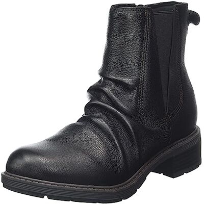 Clarks Bottes tendance Hearth Rose pour femme, Cuir noir noir, 41.5 EU - Publicité Clarks Bottes tendance Hearth Rose pour femme, Cuir noir noir, 41.5 EU - Publicité
