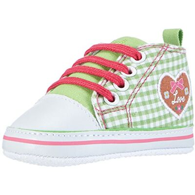 Playshoes Baskets Coeur, Chaussures Premiers Pas Garçon Unisex Kinder, Vert (Gruen 29), 20 EU - Publicité Playshoes Baskets Coeur, Chaussures Premiers Pas Garçon Unisex Kinder, Vert (Gruen 29), 20 EU - Publicité