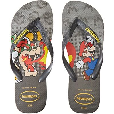Havaianas Mario Bros (Mini Me) Mixte enfant FlipFlop Steel Grey/Grey 23 EU - Publicité Havaianas Mario Bros (Mini Me) Mixte enfant FlipFlop Steel Grey/Grey 23 EU - Publicité