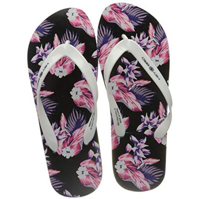 Heybrid Unisexe Honolulu, Tongs, Blanc/Rose, 37 EU - Publicité Heybrid Unisexe Honolulu, Tongs, Blanc/Rose, 37 EU - Publicité