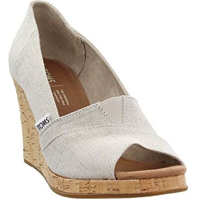 TOMS Femme Classic Wedge Sandale à Semelle compensée, Off White, 38.5 EU - Publicité TOMS Femme Classic Wedge Sandale à Semelle compensée, Off White, 38.5 EU - Publicité