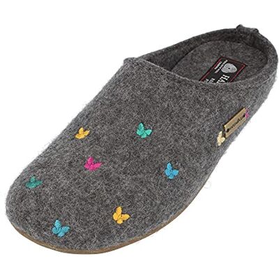 HAFLINGER Chaussons Femme Everest Farfalline 484014, Pointure:39 EU, La Couleur:Gris - Publicité HAFLINGER Chaussons Femme Everest Farfalline 484014, Pointure:39 EU, La Couleur:Gris - Publicité