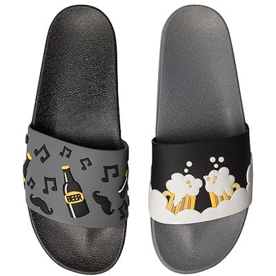 Dedoles Chaussure Homme Femme & Enfants Sandales Antidérapant designs amusants Livre Pizza Café Renard Lama Cadeau, Couleur: Fête de bière, 44 EU - Publicité Dedoles Chaussure Homme Femme & Enfants Sandales Antidérapant designs amusants Livre Pizza Café Renard Lama Cadeau, Couleur: Fête de bière, 44 EU - Publicité