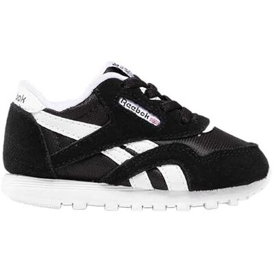 Reebok Boy's Cl Nylon Sneaker, Noir/Blanc, 4.5 UK Child - Publicité Reebok Boy's Cl Nylon Sneaker, Noir/Blanc, 4.5 UK Child - Publicité