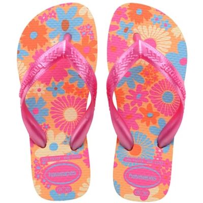Havaianas Kids Flores Fille FlipFlop Peach 27 EU - Publicité Havaianas Kids Flores Fille FlipFlop Peach 27 EU - Publicité