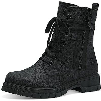 MARCO TOZZI by Guido Maria Kretschmer Bottines d'hiver à lacets pour femme, Paillettes noires., 37 EU - Publicité MARCO TOZZI by Guido Maria Kretschmer Bottines d'hiver à lacets pour femme, Paillettes noires., 37 EU - Publicité