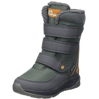 Jack Wolfskin Bottines d'hiver Texapore HIGH VC K pour garçons, unisexes, pour enfants, vert slate, 27 EU, Vert ardoise, 27 EU - Publicité Jack Wolfskin Bottines d'hiver Texapore HIGH VC K pour garçons, unisexes, pour enfants, vert slate, 27 EU, Vert ardoise, 27 EU - Publicité