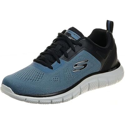 Skechers Homme Track Broader, Blue Mesh Pu Black Trim, 41 EU - Publicité Skechers Homme Track Broader, Blue Mesh Pu Black Trim, 41 EU - Publicité