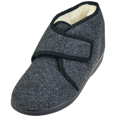 APREGGIO Pantoufles Hiver Homme – Chaussons Chauds et Solides en Laine et Feutre – Taille 46 - Publicité APREGGIO Pantoufles Hiver Homme – Chaussons Chauds et Solides en Laine et Feutre – Taille 46 - Publicité
