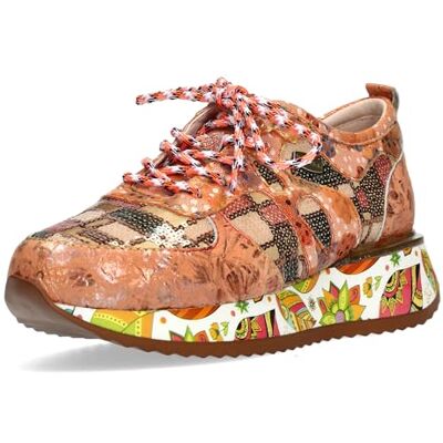 LAURA VITA Chaussures à Lacets Sneaker pour Femmes Delphine 07, Pointure:40 EU, La Couleur:Orange - Publicité LAURA VITA Chaussures à Lacets Sneaker pour Femmes Delphine 07, Pointure:40 EU, La Couleur:Orange - Publicité