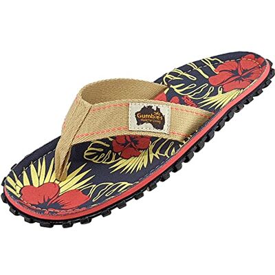 Gumbies Modèle original Tongs femme/homme Sandales homme/femme Tongs de bain Sandales de bain Sandales de bain Sandales pour femme, Denim Hibiscus, 42 EU - Publicité Gumbies Modèle original Tongs femme/homme Sandales homme/femme Tongs de bain Sandales de bain Sandales de bain Sandales pour femme, Denim Hibiscus, 42 EU - Publicité