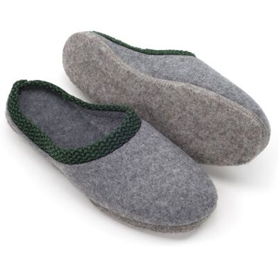 Pantoffelmann pantoufles en feutre avec bordure Tailles 36–51 Chaussons respirants et confortables à semelle épaisse Pour femmes et hommes - Publicité Pantoffelmann pantoufles en feutre avec bordure Tailles 36–51 Chaussons respirants et confortables à semelle épaisse Pour femmes et hommes - Publicité