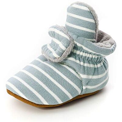Morbuy Chaussures Bébés, Unisexe Enfants Filles Nouveau Né Toddler Fond Mou Coton Impression de rayures Antidérapant Premières Pas Chaussures Marcheurs (Rayures bleues,3 / 13cm / 12-18 mois) - Publicité Morbuy Chaussures Bébés, Unisexe Enfants Filles Nouveau Né Toddler Fond Mou Coton Impression de rayures Antidérapant Premières Pas Chaussures Marcheurs (Rayures bleues,3 / 13cm / 12-18 mois) - Publicité