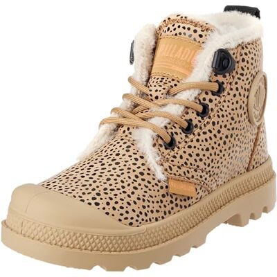 PALLADIUM Fille Pampa Hi Zip Wool, Dear Brown Safari, 34 EU - Publicité PALLADIUM Fille Pampa Hi Zip Wool, Dear Brown Safari, 34 EU - Publicité