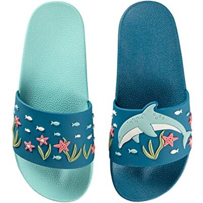 Dedoles Chaussure Homme Femme & Enfants Sandales Antidérapant designs amusants Livre Pizza Café Renard Lama Cadeau, Couleur: Dauphin joyeux, 31 EU - Publicité Dedoles Chaussure Homme Femme & Enfants Sandales Antidérapant designs amusants Livre Pizza Café Renard Lama Cadeau, Couleur: Dauphin joyeux, 31 EU - Publicité