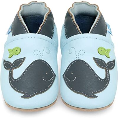 Juicy Bumbles Chausson Cuir Bébé Garcon Chaussons Cuir Souple Bébé Baleine 0-6 Mois - Publicité Juicy Bumbles Chausson Cuir Bébé Garcon Chaussons Cuir Souple Bébé Baleine 0-6 Mois - Publicité