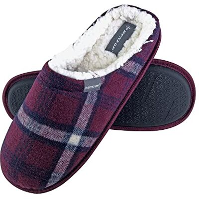 DUNLOP Homme Confortables Eponge Hiver Chaudes Pantoufles Chaussons de Maison (45 EU, 7179 Red) - Publicité DUNLOP Homme Confortables Eponge Hiver Chaudes Pantoufles Chaussons de Maison (45 EU, 7179 Red) - Publicité