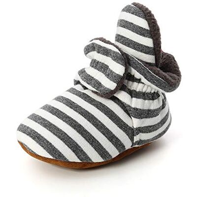 Morbuy Chaussures Bébés, Unisexe Enfants Filles Nouveau Né Toddler Fond Mou Coton Impression de rayures Antidérapant Premières Pas Chaussures Marcheurs (Rayures gris foncé,3 / 13cm / 12-18 mois) - Publicité Morbuy Chaussures Bébés, Unisexe Enfants Filles Nouveau Né Toddler Fond Mou Coton Impression de rayures Antidérapant Premières Pas Chaussures Marcheurs (Rayures gris foncé,3 / 13cm / 12-18 mois) - Publicité