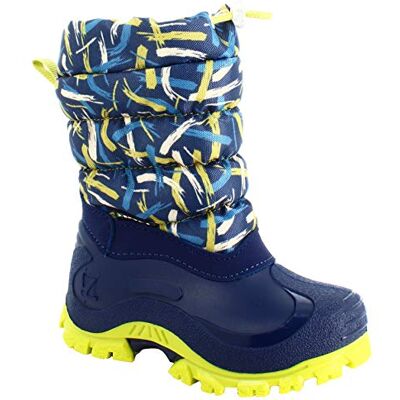 Spirale Sydney Snow Boot pour Enfant, Bottes de Neige, Feutre Double Couche et Laine Naturelle Douce, Mixte Garcon, Blue Lime, 30 EU - Publicité Spirale Sydney Snow Boot pour Enfant, Bottes de Neige, Feutre Double Couche et Laine Naturelle Douce, Mixte Garcon, Blue Lime, 30 EU - Publicité